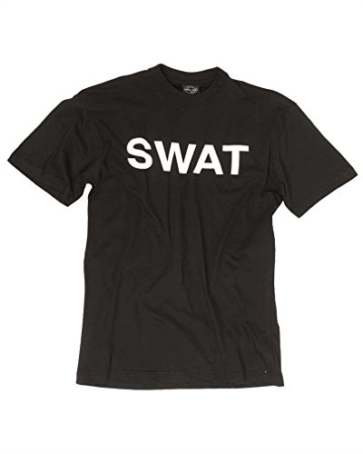 Mil-Tec T Shirt Printing M SWAT Black von Mil-Tec