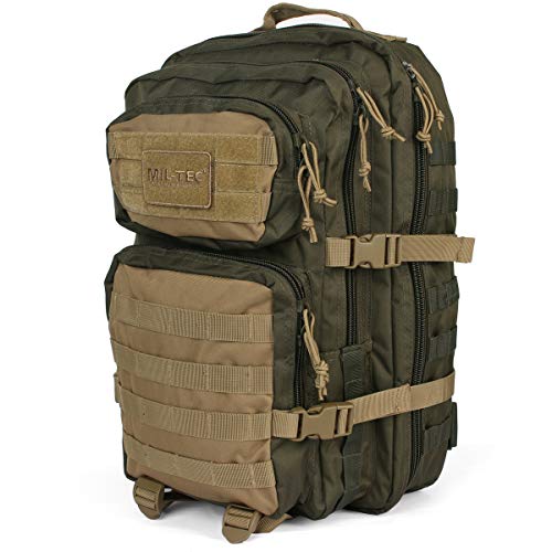 Mil-Tec US Assault Pack Backpack,L,Ranger Green/Coyote von Mil-Tec