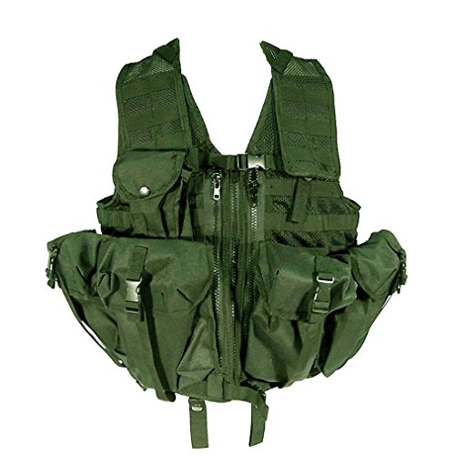 Mil-Tec Weste Tactical Jacke Oliv OneSize Mil-Tec Weste Tactical Jacke Oliv OneSize von Mil-Tec
