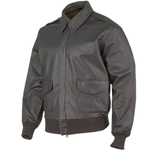 Mil-Tec Unisex vlieger a2 Jacke, Braun, L EU von Mil-Tec