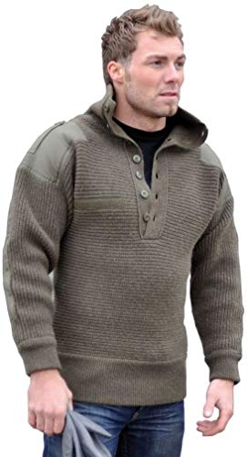 Mil-Tec Herren Alpin Pullover, Oliv, 48 EU von Mil-Tec