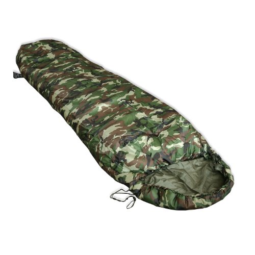 Mil-Tec Herren Commando Schlafsack, Woodland, 225 x 76 x 55 cm Mil-Tec Herren Commando Schlafsack, Woodland, 225 x 76 x 55 cm von Mil-Tec