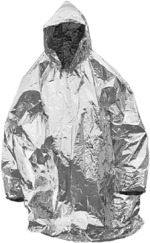 Mil-Tec Herren Poncho Jacke, Silber, Einheitsgröße EU Mil-Tec Herren Poncho Jacke, Silber, Einheitsgröße EU von Mil-Tec