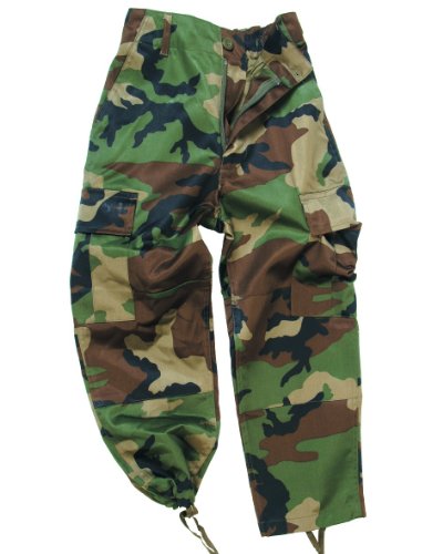 Mil-Tec Unisex Kinder Us BDU Hose, Woodland, 152 EU Mil-Tec Unisex Kinder Us BDU Hose, Woodland, 152 EU von Mil-Tec