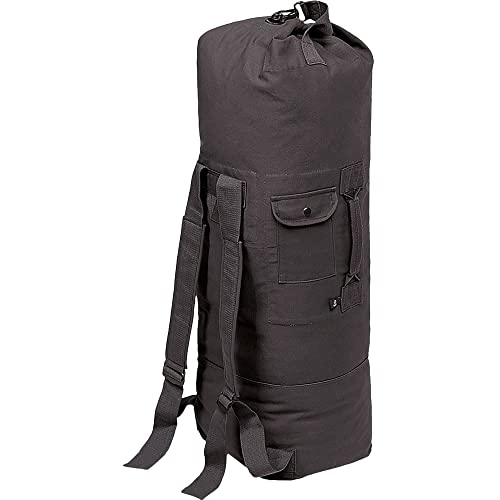 Mil-Tec US Seesack mit Doppelgurt PES (75 Liter) • Bundeswehr Rucksack mit 2 gepolsterten Schultergurten + Tragegriff • Military Reisetasche • Militär Ausrüstung • Outdoor Reisesack • Farbe: Schwarz Mil-Tec US Seesack mit Doppelgurt PES (75 Liter) • Bundeswehr Rucksack mit 2 gepolsterten Schultergurten + Tragegriff • Military Reisetasche • Militär Ausrüstung • Outdoor Reisesack • Farbe: Schwarz von Mil-Tec