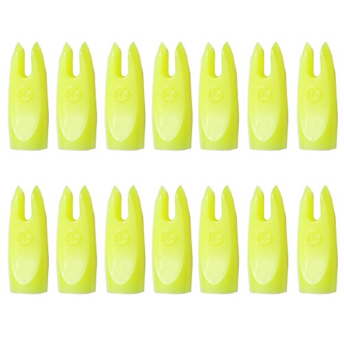 Milaem Bogenschießren Nocken Pfeil Nock Tail 9/32 Plastik Nocken für 7,2mm OD Holzpfeil und Bambuspfeil(Packung pro 50) von Milaem