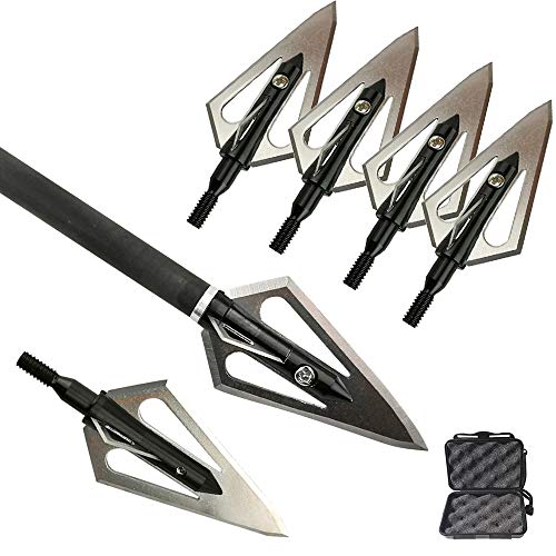 Milaem Bogenschießen 100Grain Pfeilspitzen Jagdspitzen mit Box Pfeilspitze Jagdpfeilspitzen Broadhead für Carbonpfeile Armbrust Milaem Bogenschießen 100Grain Pfeilspitzen Jagdspitzen mit Box Pfeilspitze Jagdpfeilspitzen Broadhead für Carbonpfeile Armbrust von Milaem