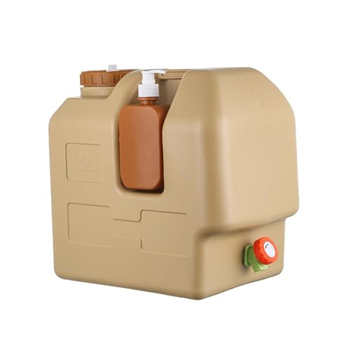 Milageto 20L Wasserbehälter Camping Wassereimer mit Zapfhahn Survival Wassertank mit großer Kapazität Wasserkrug für Picknick Händewaschen Grillen von Milageto