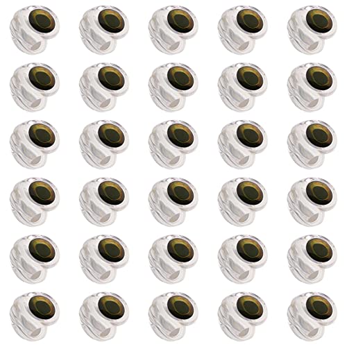 Milageto 30-teilige Fliegenbinde-Fischmaske zum Herstellen von Streamer-Fliegen, Hechten, Bassforellen, Ködern, Basteln, langlebiges, salzwasserklares Material, 4MM Milageto 30-teilige Fliegenbinde-Fischmaske zum Herstellen von Streamer-Fliegen, Hechten, Bassforellen, Ködern, Basteln, langlebiges, salzwasserklares Material, 4MM von Milageto