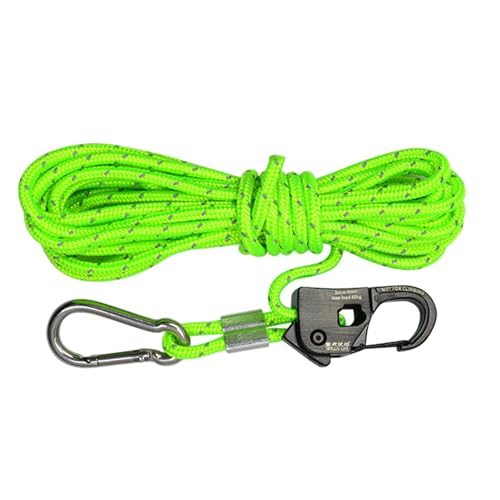 Milageto 4 mm Zelt-Abspannseil, Windseil, robuste Länge, 4 m, Mehrzweck-Zeltführungsseil mit selbstsicherndem für Outdoor-Wanderungen, GRÜN von Milageto