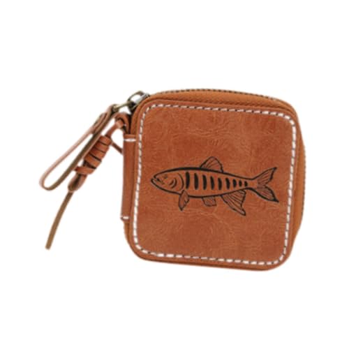 Milageto Angelköder-Tasche, Angelköder-Etui, Trolling-Köder-Tasche, Aufbewahrungsbox, Pailletten-Etui, Angel-Jig-Tasche für Fliegenhaken, Teich, Fluss, Löffel, S von Milageto