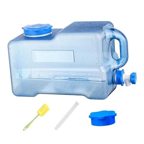 Milageto Camping-Wasserbehälter mit, kein Auslaufen, Wasserkanister, Wasservorratskrug, Wasserträger zum Händewaschen im Notfall, Wandern, Grillen, 19 Liter von Milageto