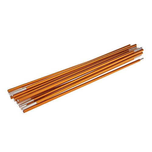 Milageto Ersatz Zeltstangen Aus Aluminiumlegierung, Verstellbare Zeltstange für Campingzubehör, Wandern, Reisen, Rucksack, Terrasse Und Garten, Gold, 365cm Milageto Ersatz Zeltstangen Aus Aluminiumlegierung, Verstellbare Zeltstange für Campingzubehör, Wandern, Reisen, Rucksack, Terrasse Und Garten, Gold, 365cm von Milageto