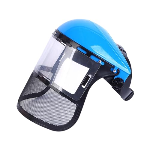 Milageto Forsthelm, Schutzhelm Metallgewebe Heavy Duty Mesh, Gesichtsschutz mit für Gartenschere Freischneider Mäher Forstwirtschaft, Blau Milageto Forsthelm, Schutzhelm Metallgewebe Heavy Duty Mesh, Gesichtsschutz mit für Gartenschere Freischneider Mäher Forstwirtschaft, Blau von Milageto