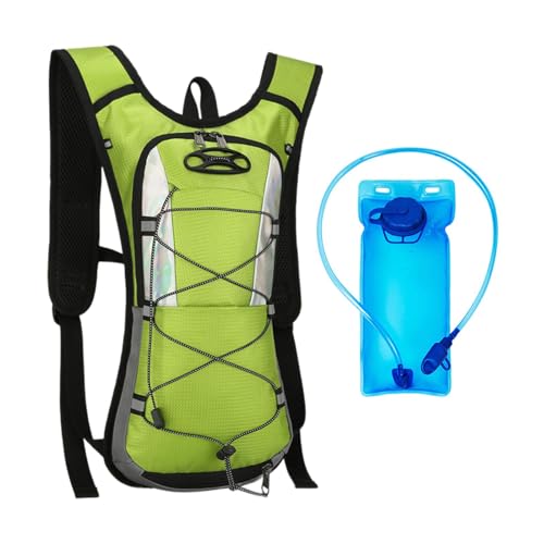 Milageto Wandern Trinkrucksack mit 2L Wasserblase Trinkrucksack Wasserrucksack für Rennen , Grün von Milageto
