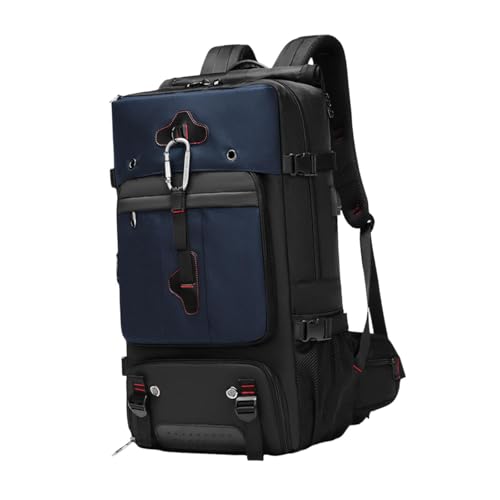 Milageto Wanderrucksack mit Schuhfach, USB-Ladeanschluss, verstellbarer Schultergurt, lässiger Tagesrucksack für Ausflüge und Camping, BLAU von Milageto