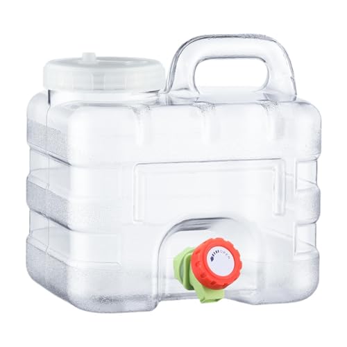 Milageto Wasserbehälter Camping-Wasserkrug 7,5 l mit Zapfhahn, Wasserflasche, Wassereimer, kompakter Wasserträger für Autofahrten, Picknick von Milageto