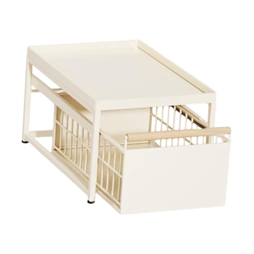 Milageto unter dem Waschbecken Organizer Badezimmerschrank Organizer Gewürzregal ausrutschte Schrank Organizer für Schlafzimmer Geschäfte Pantry Badezimmer von Milageto