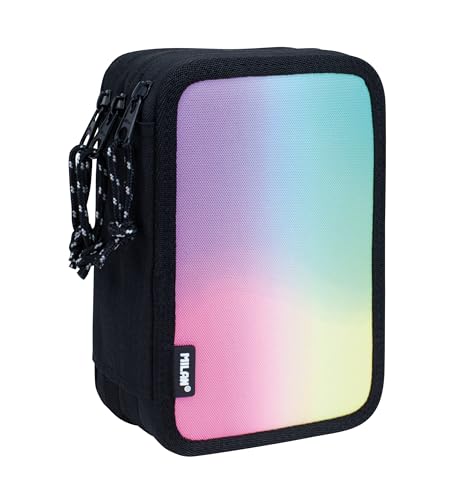 MILAN Schulmäppchen, Serie Sunset, dreifach, Schwarz, 195 x 55 x 130 mm MILAN Schulmäppchen, Serie Sunset, dreifach, Schwarz, 195 x 55 x 130 mm von MILAN
