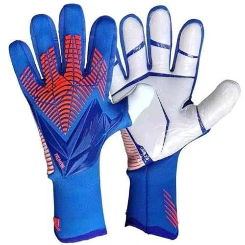 Milazzo Fußball-Torwarthandschuhe für Teenager-Kinder rutschfeste und atmungsaktive Handschuhe Blau9 von Milazzo