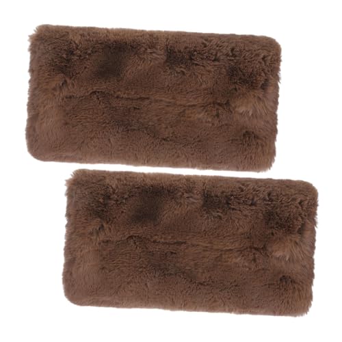 2St handwärmer Kissen Handschuhe Handmuffs für Mädchen tragbarer Handwärmer Damen Winterwärmer Fußwärmer fürs Bett Hand muff Kissen Damen Handwärmer Kunstpelz Light Brown Milisten von Milisten