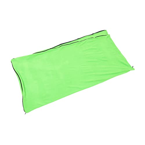 Fleece-Schlafsack Selbstaufblasende Isomatte Camping-ausrüstung Aufblasbare Campingmatratze Schlafunterlage Feldbett Vlies Outdoor-schlafsäcke Wanderschlafsäcke Green Polyester MILISTEN von Milisten