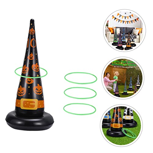 MILISTEN 1 Satz Aufblasbare Zwinge Für Halloween-Hut Süßigkeiten Dekor Halloween-Spielzeug Bonbonschachteln Gastgeschenke Ring Halloween-Spiele Für Die Party Spielzeuge Glühen Poster PVC von Milisten