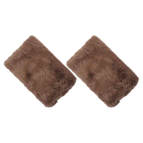 MILISTEN 1 Satz Handwärmer Kissen Handmuffs Für Mädchen Tragbarer Handwärmer Flauschiger Handwärmer Handmuff Für Frauen Handwärmermuff Warmer Muffarm Kunstpelz Light Brown 2st von Milisten