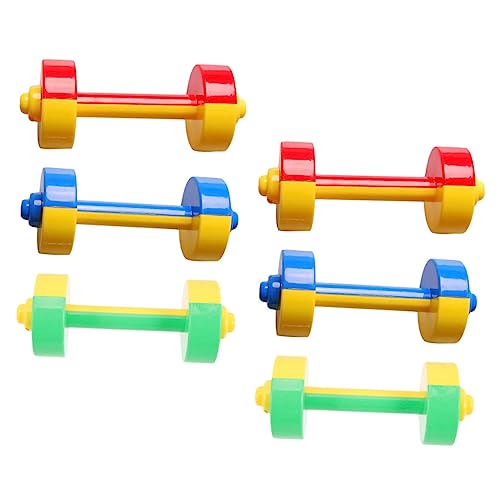 MILISTEN 6 Stück Gewichtheberhanteln Für Kinder Kinderhanteln Kindergymnastikspielzeug Hanteln Für Kinder Kunststoffhanteln Physisches Spielzeug Gymnastikspielzeug von Milisten