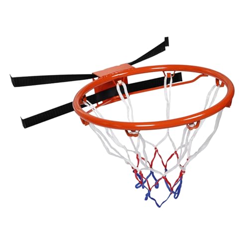 MILISTEN Trainings-basketballständer Basketball Spiel Basketballkorbnetz Basketbälle Reifen Basketballkorb Für Großer Basketballkorb Basketball-rückbrett-ersatz Ballnetz Eisen Orange von Milisten