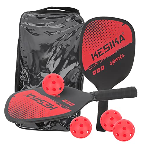 Milisten 1 Satz Peak Schläger Set Tischtennisschläger Schläger Und Bälle Pickleball-spielpaddel Juguetes Adultos Paddelspiel Outdoor-Pickleball-kit Essiggurke Holz von Milisten