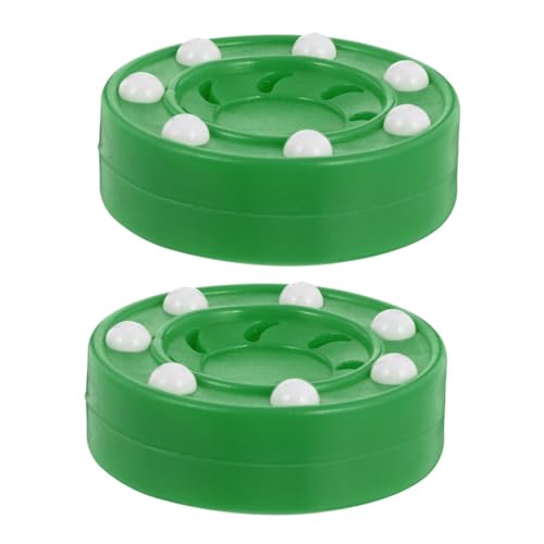 Milisten 1 Satz Tintenroller Rollhockey Puck Wettkampf Puck Rollhockeykugel Rollhockeypuck Eishockeyspiel Hockeybälle Im Freien Bodenhockey-Pucks Hockeypuck Zum Üben Sportpuck Pp Green 2st von Milisten