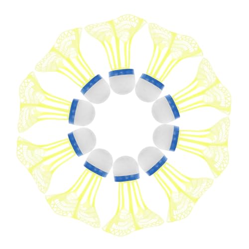 Milisten 10 Stück Kunststoff-Badminton-federbälle Birdies Für Indoor- Und Outdoor-Sportarten. Kunststoff-federbälle Für Training Und Spiele Im Hinterhof von Milisten