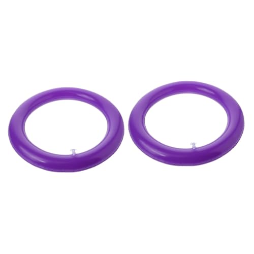 Milisten 2St Yoga-Ballbasis Yoga-Ball-Basis Stabiler Yoga Ball Halter Yogaball-Stabilisierungsring Trainingsballstuhl Yogaballhalter aus Kunststoff Aufblasbarer Yogaballständer PVC Violett von Milisten