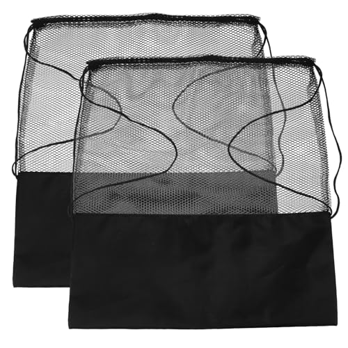 Milisten 2st Golfbag-Handtasche Mesh-Sporttasche Reisetasche Sporttasche Damen Umhängetasche Einzelne Tasche Fußballtasche Für Bälle Sportballtasche Basketballtaschen Black Oxford-Stoff von Milisten