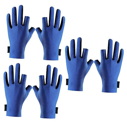 Milisten 3 Paar Fingerschnitt Handschuhe Outdoor Sporthandschuhe Dehnbare Fahrradhandschuhe Sport Atmungsaktive Handschuhe Outdoor Handschuhe von Milisten