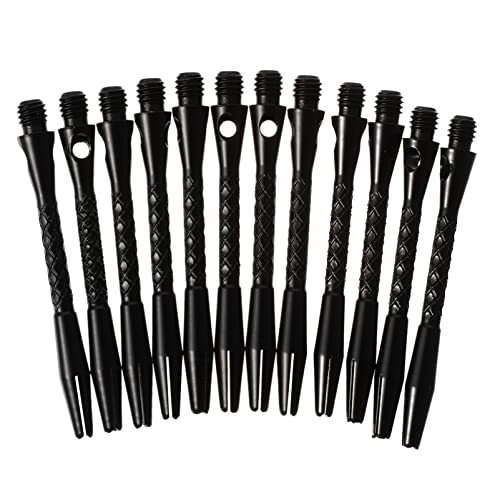 Milisten 3 Sätze Dartschaft Stiele Punkt Flechette Bausatz Netz Dartscheibe Professionell Darts Spitzen Dartpfeile Spitzen Schaft Aus Metall Welle Aluminiumlegierung Black 12 Stück * 3 von Milisten