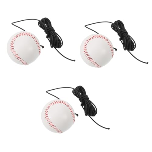 Milisten 3 Sets Baseball Trainer Softball Übungsausrüstung Baseball Schlag Übungsausrüstung Baseball Schlagzubehör Baseball Armzuggurt Softball Schwungtrainer Weißes PVC von Milisten