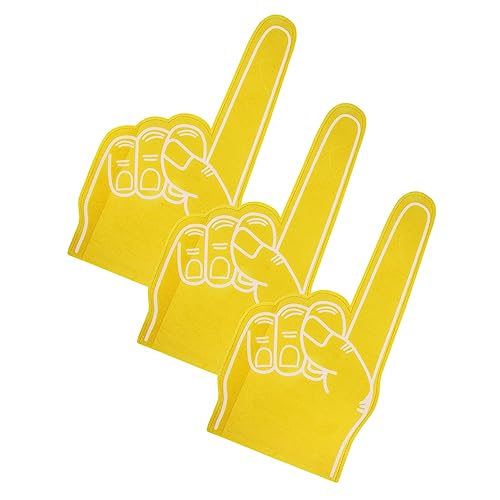 Milisten 3 Stück Schaumstoff Schaumstoffe Finger Cheer Requisiten Finger Cheerleader Cheerleading Sachen Krachmacher Fußball Partygeschenke Partyzubehör Sport Zubehör von Milisten