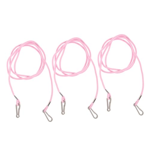 Milisten 3St Skihandschuh-Lanyard -Verlust-Handschuh-Lanyard Fäustlingsband für Kleinkinder -Lanyard handschuhhalter Kinder kinderski Handschuhe Halsband Handschuhclips Nylon Rosa von Milisten