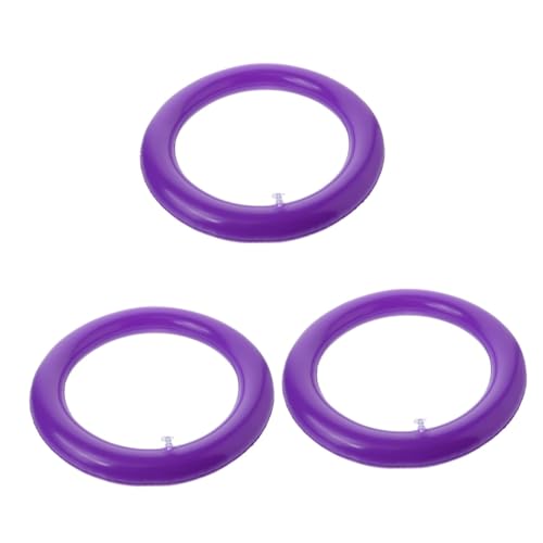 Milisten 3St Yoga-Ballbasis Basis für Gymnastikbälle aufblasbare Ballbasis Yoga-Sitz Yoga-Ball-Basis Stabiler Yoga Ball Halter Yoga-Ball-Stützständer Yoga-Ball-Zubehörständer PVC Violett von Milisten