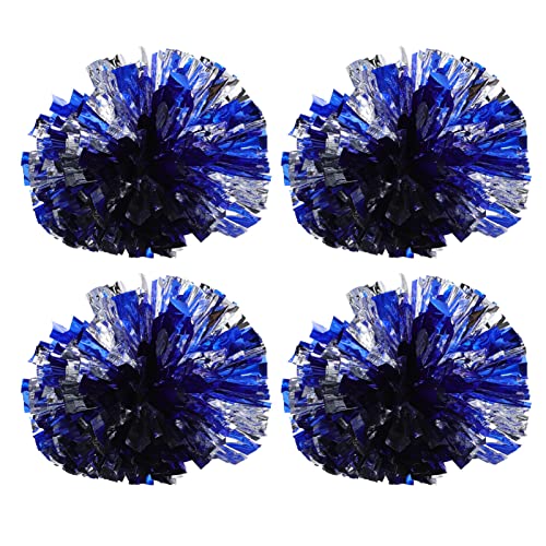 Milisten 4 Stück Cheerleading-blumenstrauß Poms Für Sportspiel Pom Poms-Team Bommel Cheerleader-partydekorationen Team-Cheerleader-Pompons Jubel Pompoms Cheerleading-Pompons Plastik Blue von Milisten