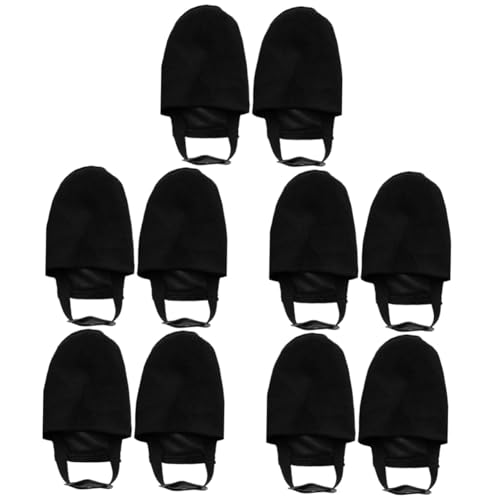 Milisten 5 Paare Bowlingschuhüberzüge Bowlingkugel Für Kinder Bowling Für Kinder Ballrutschen Für Damen Schale Schuhschutz Bowlingschuhe Für Damen Bowling-gleitmatte Black Baumwolle von Milisten