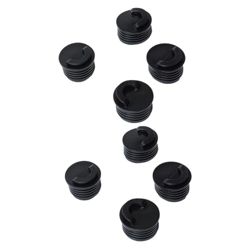 Milisten 8 STK Kajak Stecker schorschbock paddel wasserabweisend gummistecker Kajakstopfen Paddles Zubehör Stecker wasserdichte Stecker Wasserstecker Scupper-Stecker Stecker für Kanu Black von Milisten