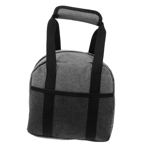 Milisten Bowling-Tasche bowlingtasche Bowling Bag Graue Handtasche kugelregal Bowling zubehör Bowlingkugelträger Beutel zum Bowling Mehrzwecktasche Sportballtasche Oxford-Stoff Grey von Milisten