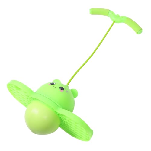 Milisten Fitness-sprungball Spielzeug Bounce-Jump-trickboard Springball Mit Griff Sprungstock Bungee-Jumper PVC Light Green von Milisten