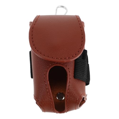 Milisten Golftasche Aufbewahrungstasche Für Golfbälle Golf-Tee-haltergürtel Tragbarer Golf-Tee-Halter Golf-Tee-Halter-Tasche Brown Crazy-Horse-Leder von Milisten