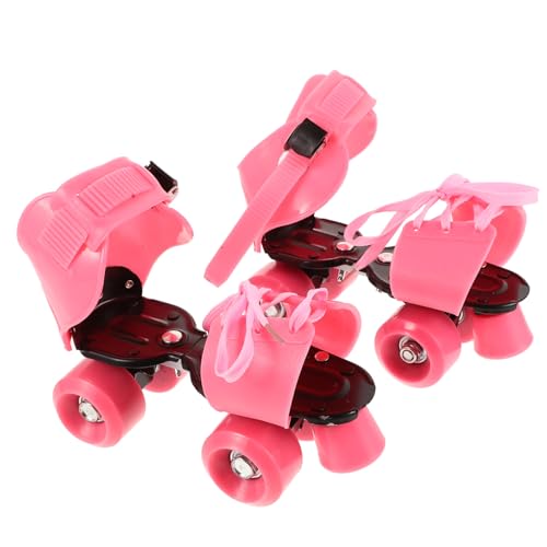 Milisten Kinder Skateschuhe Mit Vier Rädern Hockey Schlittschuhe Kinder Rollschuhe Kinderschuhe Mit Rollen Pop Out Rollschuhschuhe Inline Skates Herren Und Mädchen Schlittschuhe von Milisten