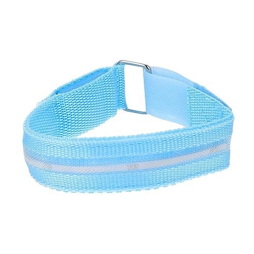 Milisten Leuchtendes Armband blinkendes Armband Laufendes LED-Armband reflektierendes Band leuchtendes Sportarmband uhrenarmbänder Nachtlaufarmband Sportband Mit LED-Elektronik Blue von Milisten