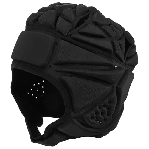 Milisten Rugby-Helm Abdeckung Rugby-Helm Für Erwachsene Weicher Fußball-Rugby-Helm Rugby-Scrum-Kappe Rugby-torwartzubehör Gepolsterte Kopfbedeckung Rugby-kopfschutz Helmmützen Black Schwamm von Milisten